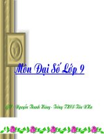 Tiet 23 Do thi ham so y=ax+ b lop 9