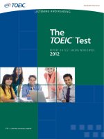 the toeic test report on test takers worldwide 2012 listening and reading