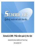 SchoolLib 2009 - Phần mềm quản lý thư viện