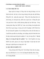 skkn câu bị động và các dạng bài tập trắc nghiệm