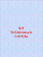 bai 29 tiet 42 chien tranh cuc bo