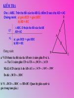 quan hệ ba cạnh trong tam giác