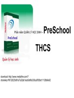 PreSchool THCS - Phần mềm quản lý điểm