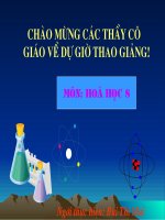 Tiết 18: Phản ứng hóa học