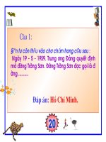 Ngân hàng RUNG CHuÔNG VÀNG (1)