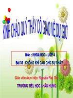 Không khí cần cho sự cháy - Cực hay