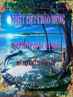 MỘT SỐ LOÀI VẬT SỐNG DƯỚI NƯƠC