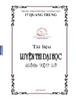 Tài liệu luyện thi đại học môn vật lý