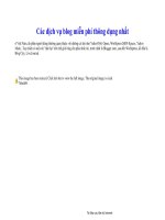 các dịch vụ blog miễn phí thông dụng nhất