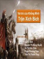 Lý thuyết trò chơi đề tài Xích Bích