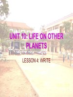 Unit 10, lesson 4: Write