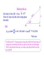 GIÁO ÁN TIẾT 11HÌNH HỌC 9