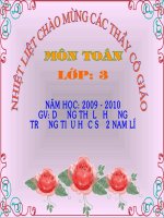 Toán lớp 3( Lệ Hường)
