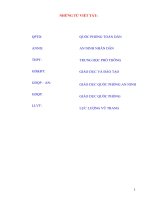 skkn đổi mới phương pháp dạy học, vận dụng trò chơi quân sự vào trong quá trình giảng dạy thực hành môn gdqp trong trường thpt