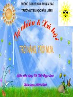 Bài 30: Trời nắng, trời mưa.