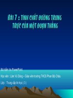 trung truc cua mot doan thang