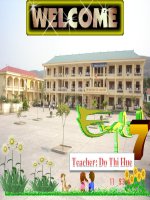 Unit 11: Keep Fit,Stay healthy-GV Đỗ Huế