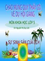sự sinh sản của ếch