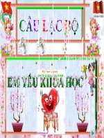 HĐNK : Em yêu khoa học- ÂN -Na Hang TQ