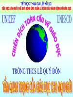 Hưởng ứng Tuần lễ giáo dục toàn cầu
