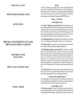 Tóm tắt luận án tiến sĩ kỹ thuật nhận dạng và dự báo khuyết tật của dầm trên nền mạng neuron và logic mờ