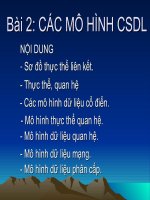 Bài 2: Giới thiệu về CSDL
