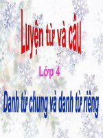 Danh tu chung - danh tu rieng