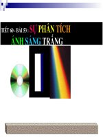 Sự phân tích ánh sáng trắng