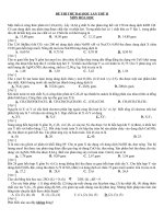 đề + đáp án thi thử đại học môn hóa học 2014 lần 3