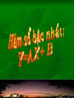 Toán 9: Hàm số bậc nhất y=ax+b