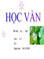 học vần lớp 1 ng-ngh