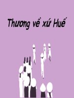 Thương về xứ Huế