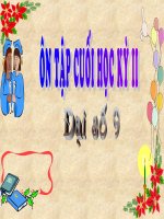 Tiết 65 Ôn tập cuối học kỳ II