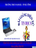 Tiết 55: Làm việc với dãy số