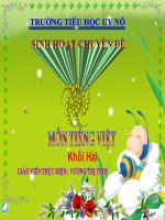 tiếng việt ôn tập tuần 35