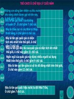 Tro choi o chu dia ly cuoi nam