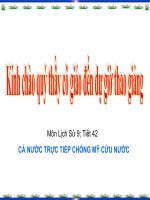 Tiết 42 - Cả nước trực tiếp chống mỹ cứu nước (Tiết 1)