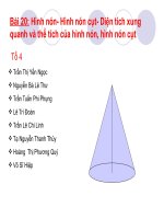 Luyện tập hình nón