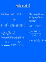 Phương trình quy về phương trình bậc 2