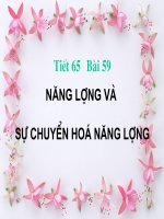 tiet 65. năng lượng và sụ chuyển hóa ngang lượng
