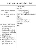 Câu trần thuật đon không có tu là ( buổi chiều)