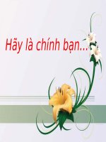 Hãy là chính mình