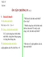 Tiet 64. On tap chuong IV