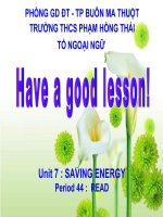 UNIT 7 PERIOD 44 Read