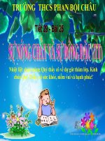 sự nóng chảy và đông đăc tt