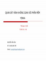 Quan sát phần mềm Yenka (Tiết 1 + 2)