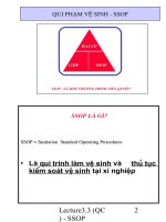Quy phạm vệ sinh SSOP