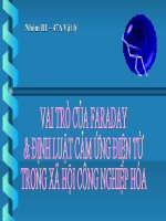 Bai ngoai khoa: Vai tro cua Faraday voi CNH HDH dat nuoc