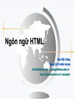 Ngôn ngữ HTML