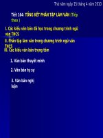 Tiết 164 Tổng kết phần tập làm văn